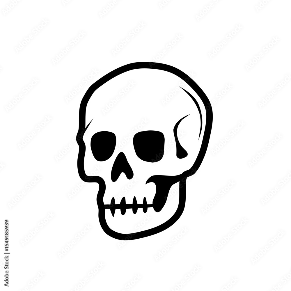 Obraz premium skull icon vector illustration 