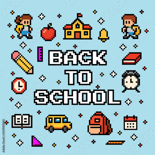 Back To School 8 bit Pixel.eps