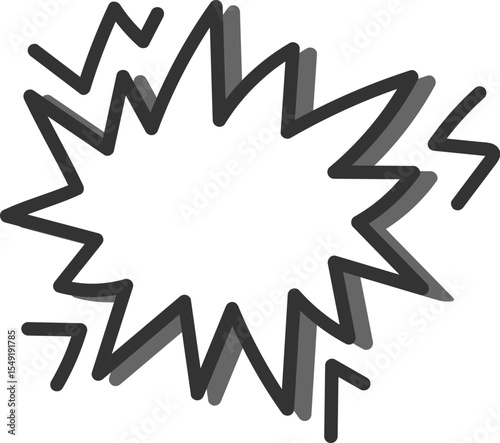 Comic Style Explosion Burst
