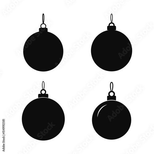 set of christmas balls