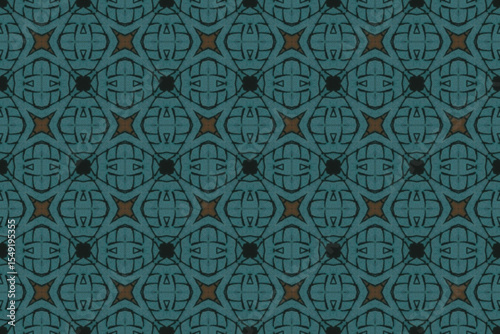 Seamless Interior Decoration Background Design Graphic Symmetric Wallpaper Cloth Texture Perspective Tile Luxury Fabric Template Textile Art Fashion Visual Geometric Digital Endless Shape Pattern.