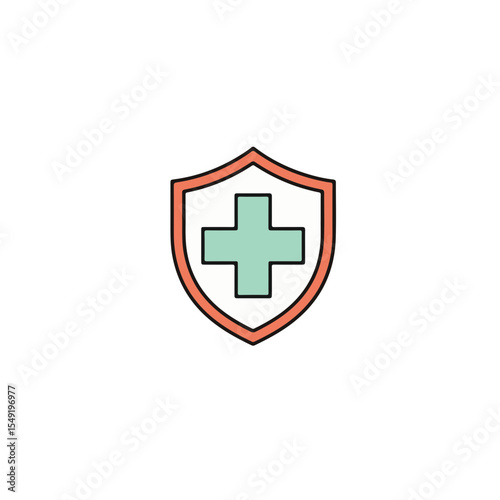 Shield symbol of health and protection.