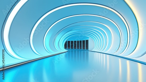 Futuristic tech hub modern architecture and sleek interiors