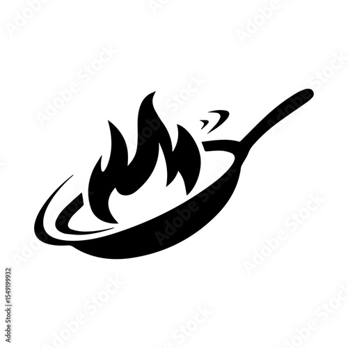 hot chili pepper on fire