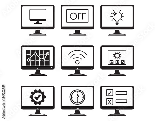 computer monitor icons