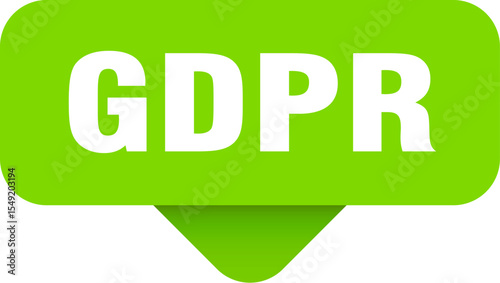 gdpr sticker. gdpr sign on transparent background