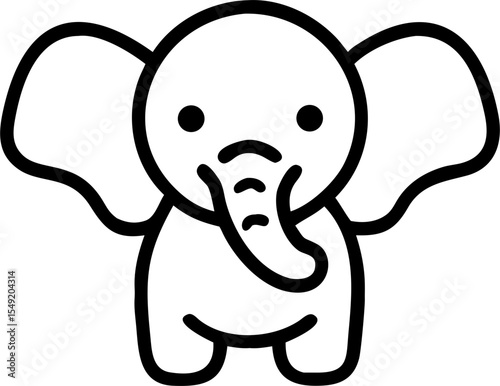 elephant icon lines8