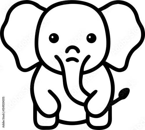 elephant icon lines5