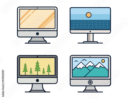 computer monitor and computer