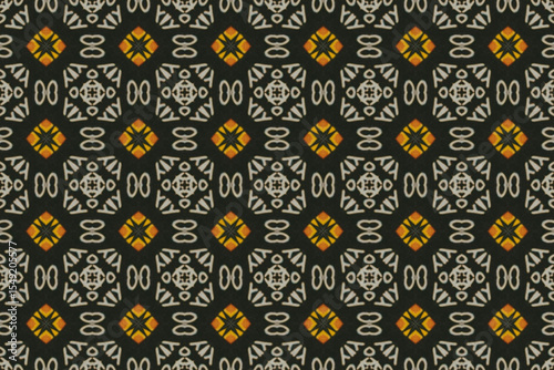 Seamless Interior Decoration Background Design Graphic Symmetric Wallpaper Cloth Texture Perspective Tile Luxury Fabric Template Textile Art Fashion Visual Geometric Digital Endless Shape Pattern.