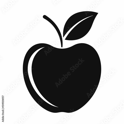 Fresh apple isolated on white background