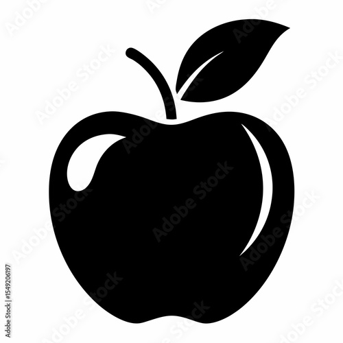 Fresh apple isolated on white background