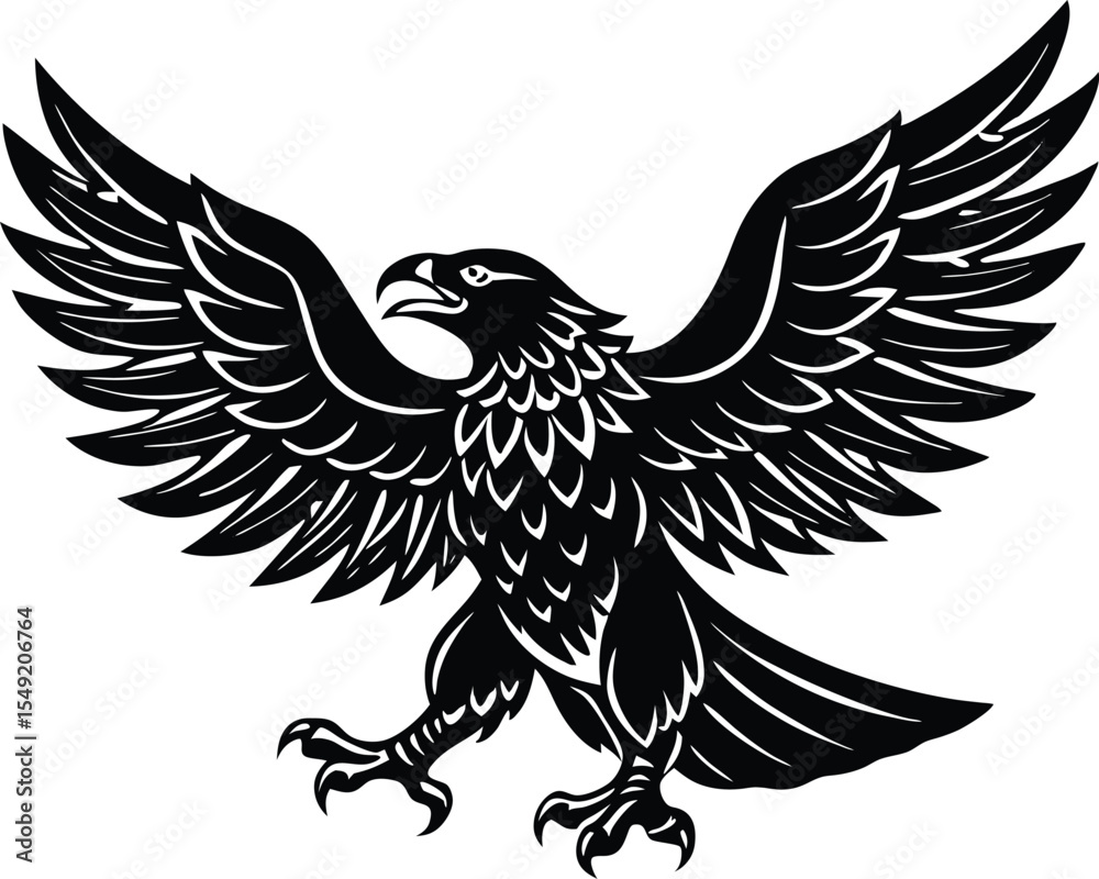 Fototapeta premium Eagle Vector Art, Bird Icon Vector