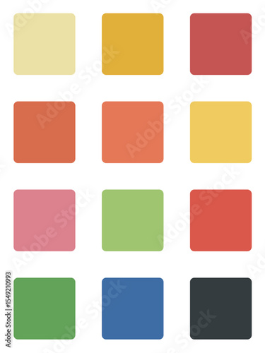 Bright and Vibrant Color Palette – Warm and Cool Tone Swatches for Creative Projects