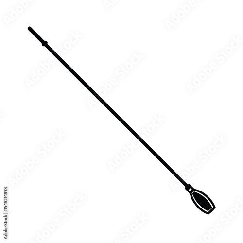 Stop slow paddle sign on collapsible handheld staff Vector illustration