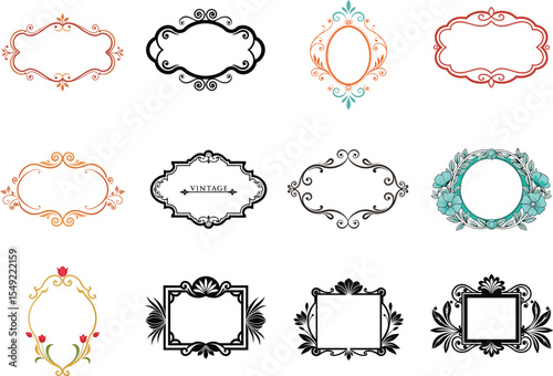Elegant Ornate Decorative Frames Vintage & Floral Designs