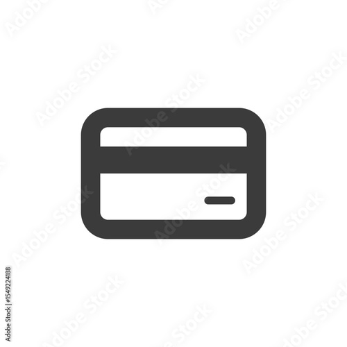 Credit card, solid icon. Payment and finance.