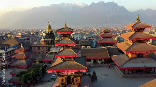 Kathmandu Valley aerial view: A vibrant tapestry of ancient architecture and city skyline