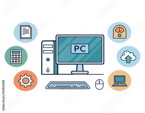 Powerful Desktop PC System  Ultimate Guide to Computer Hardware and Software