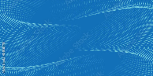 Minimal geometric background. Dynamic blue shapes composition with white lines. Abstract background modern hipster futuristic graphic. modern arts