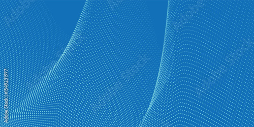 Minimal geometric background. Dynamic blue shapes composition with white lines. Abstract background modern hipster futuristic graphic. modern arts