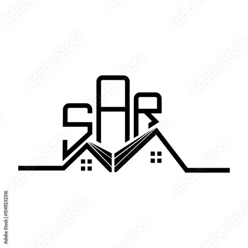 SAR Real State logo design, SAR simple and modern logo. SAR luxurious alphabet design