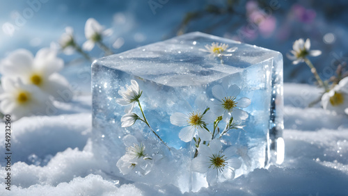 Eternal Bloom – The Garden Preserved in Winter's Embrace
