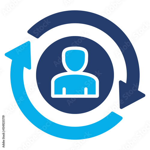 Interactivity solid color icon