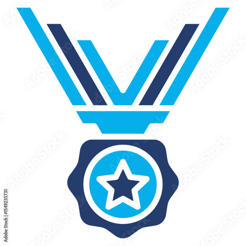 Achievement solid color icon
