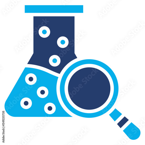 Research solid color icon