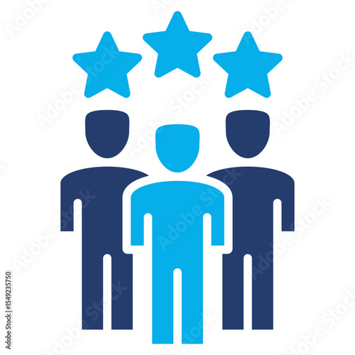 Customer Satisfaction solid color icon