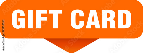 gift card sticker. gift card sign on transparent background