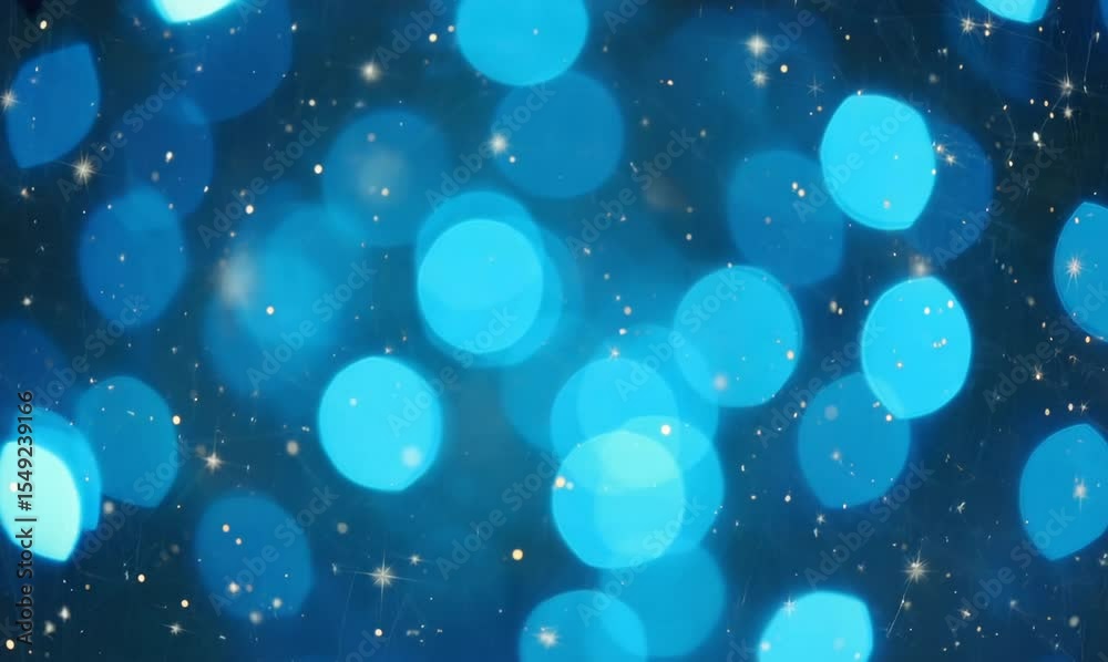immersive blue bokeh circles for a dreamy christmas ambiance
