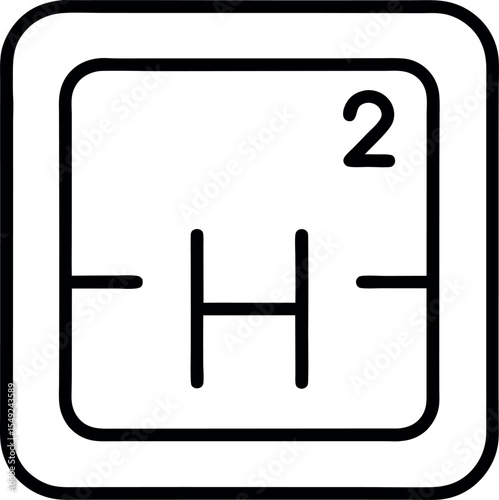 periodic table h2 icon