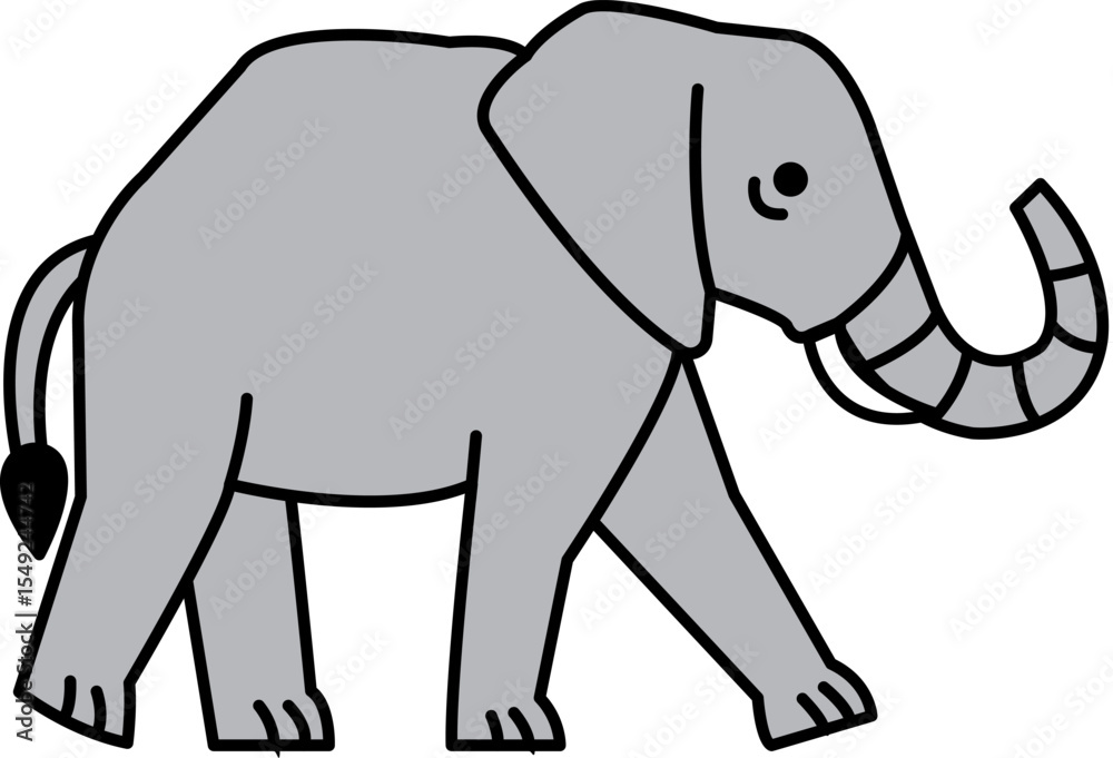 Obraz premium isolate elephant icon vector