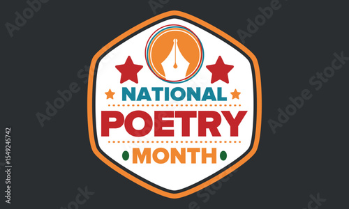 National Poetry Month Celebration - Creative Writing Celebration"

"Celebrate National Poetry Month - A Tribute to Poetry and Creativity"

"National Poetry Month Badge - A Celebration of Literature"