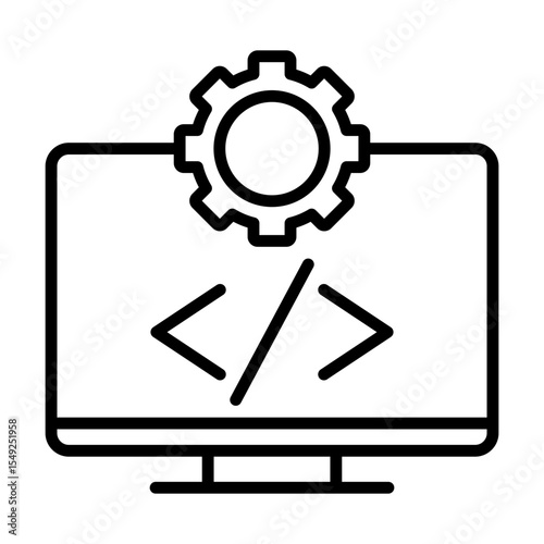 Software Coding Single icon