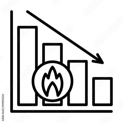 Burndown Single icon