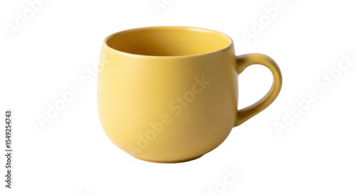 Isolated Yellow Mug Cup, Drink