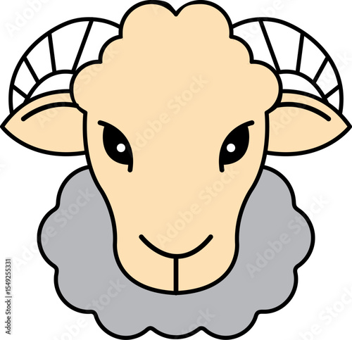 ram animal isolate vector
