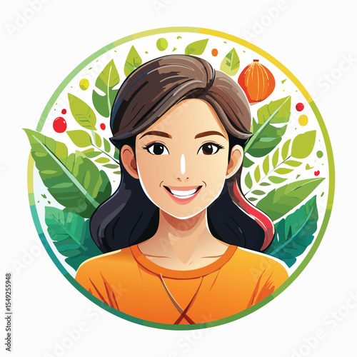 circular logo for an art therapist that works 