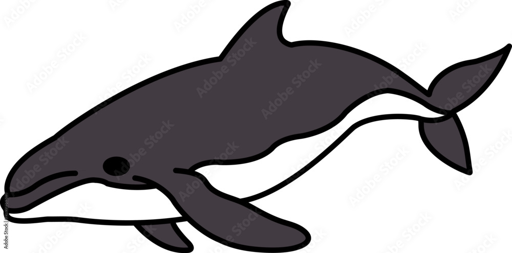 Fototapeta premium isolate whale icon vector