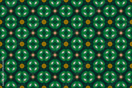 Seamless Interior Decoration Background Design Graphic Symmetric Wallpaper Cloth Texture Perspective Tile Luxury Fabric Template Textile Art Fashion Visual Geometric Digital Endless Shape Pattern.