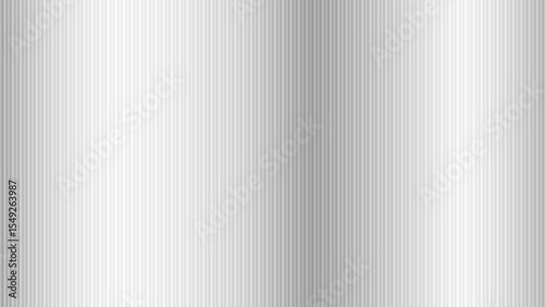 Seamless corrugated ribbed privacy glass semitransparent refraction texture.Soft grey, frosted acrylic with a reeded, wavy surface.White ribbed glass texture background. Airy feel vector illustration.
