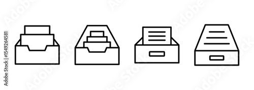 Archive folders icon vector. Document vector icon. Archive storage icon.