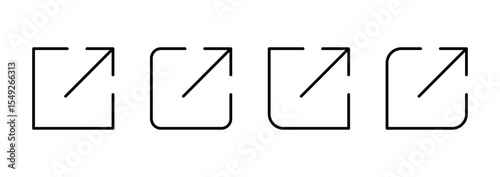 External link icon vector. link sign and symbol. hyperlink symbol