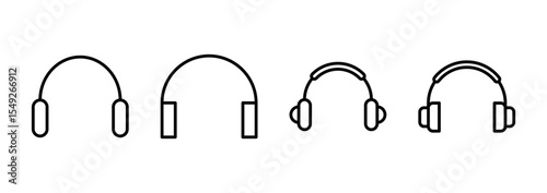 Headphone icon vector. Headvector sign and symbol