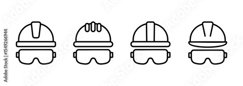 Helmet icon vector. Motorcycle helmet sign and symbol. Construction helmet icon. Safety helmet