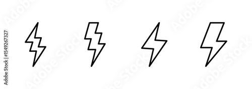 Lightning icon vector. electric sign and symbol. power icon. energy sign