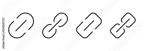 Link icon vector. Hyperlink chain sign and symbol